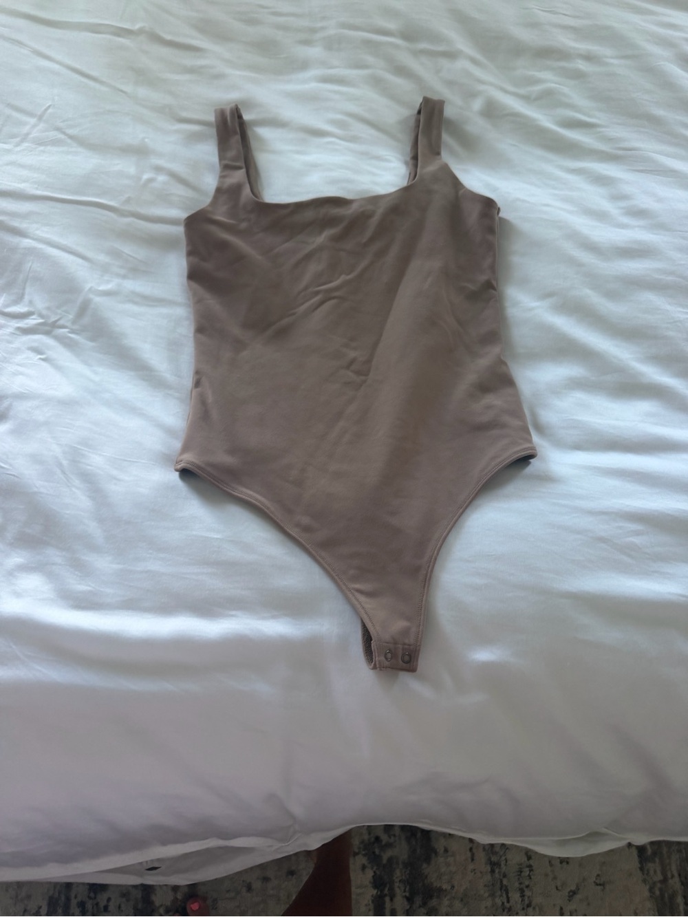 Woman’s Neutral Brown One-Piece Bodysuit